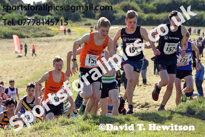 Mens under-17s 2019 Start Fitness Harrier league, Wrekenton, Gateshead. Photo: David T. Hewitson/Sports for All Pics
